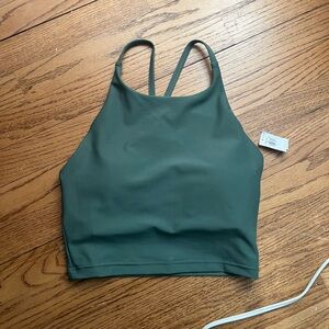 Old Navy Green Racerback Sports Bra